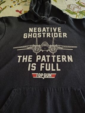 "Negative Ghostrider" Black Graphic Hoodie